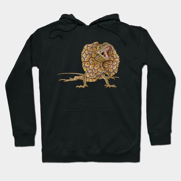 Frilled Lizard Hoodie by Tim Jeffs Art